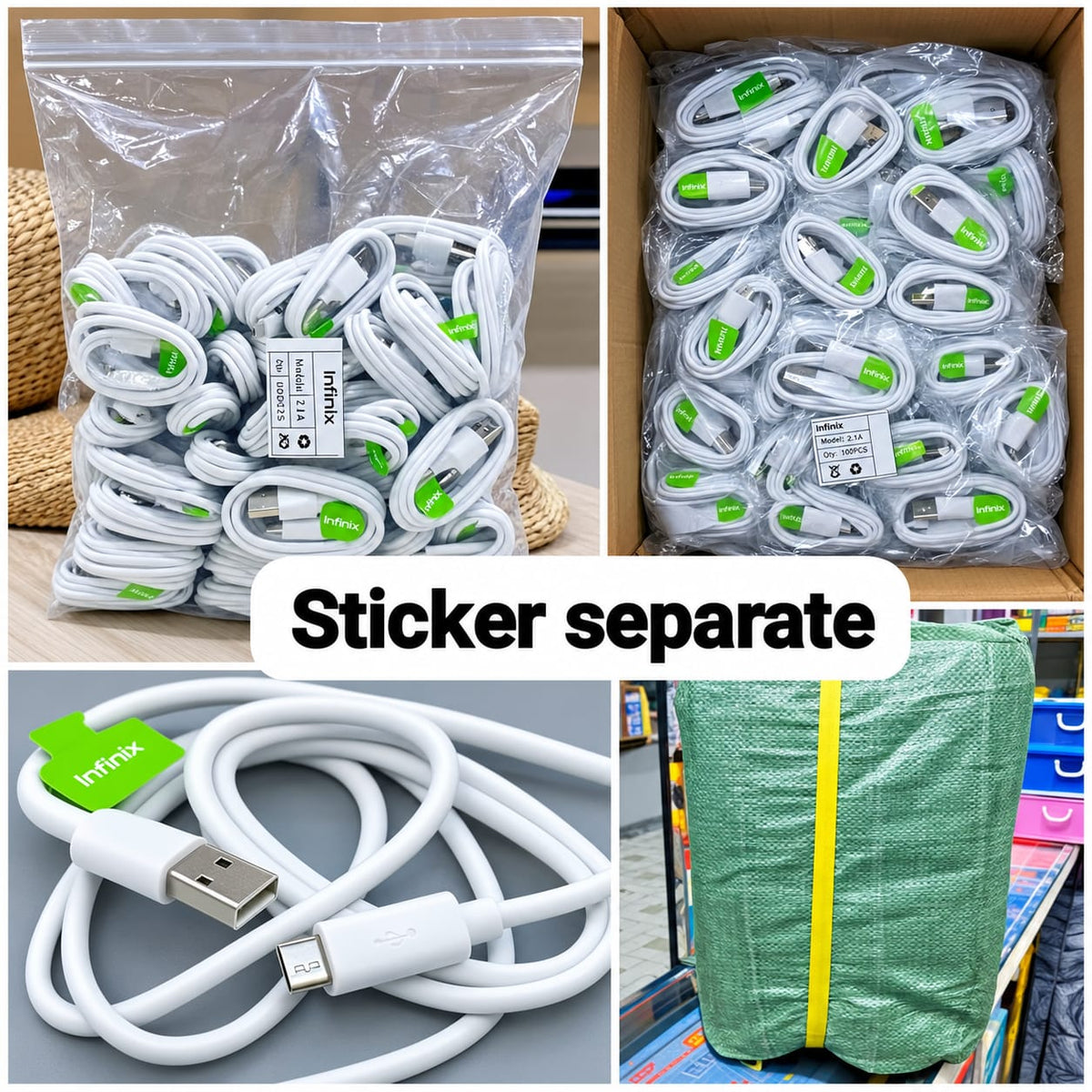 Infinix Original Cable with Separate Sticker